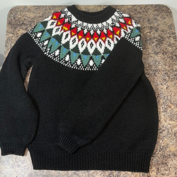 Urban Outfitters Cadence Intarsia Knit Crew Neck Winter Sweater Women’s Size M - Picture 7 of 15